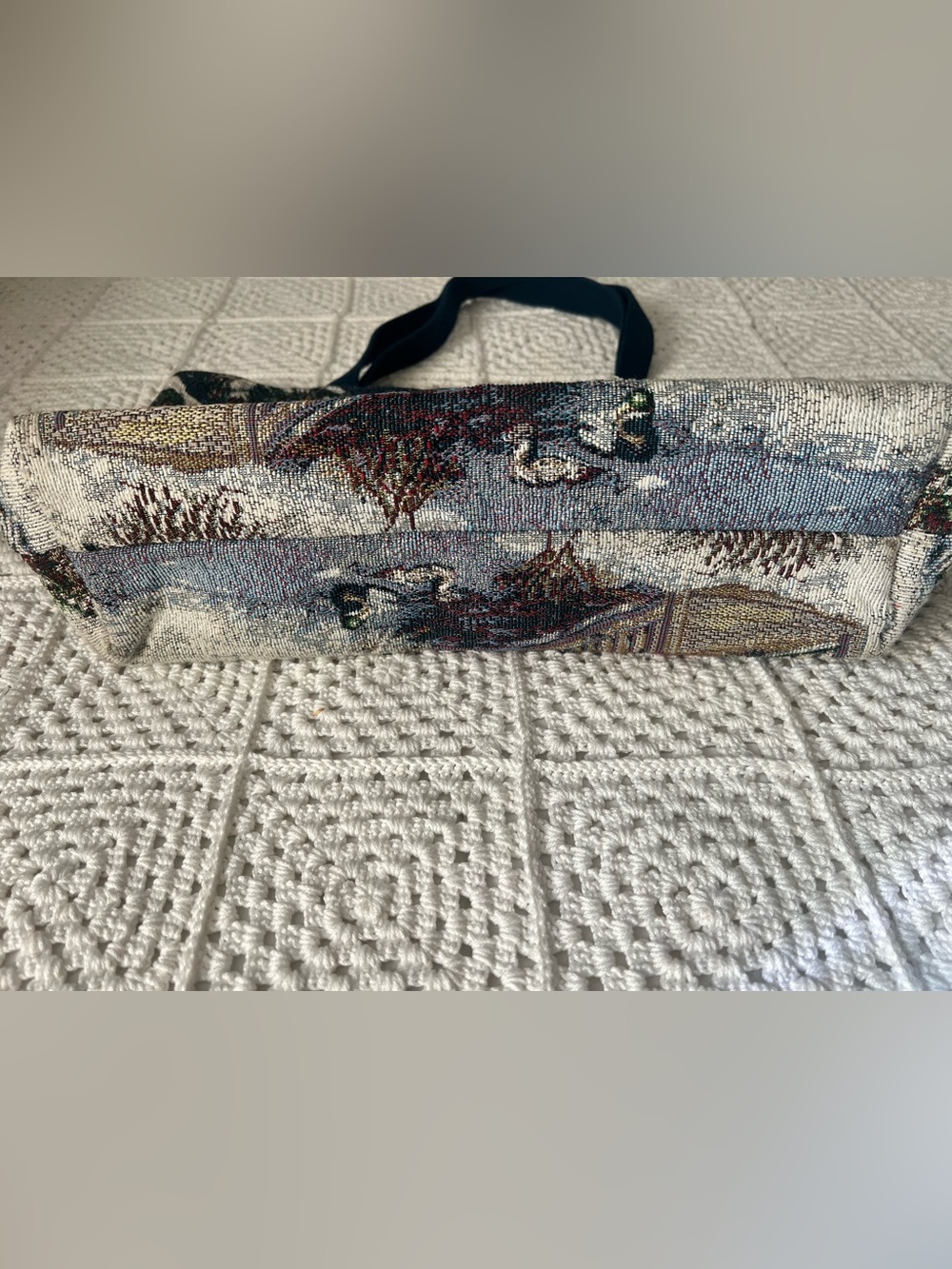 Snowy Scenery Tapestry Tote Bag - Picture 7 of 7